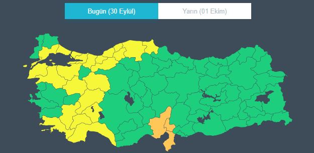 Meteoroloji'den 23 il için sarı kodlu uyarı: Kuvvetli sağanak etkili olacak