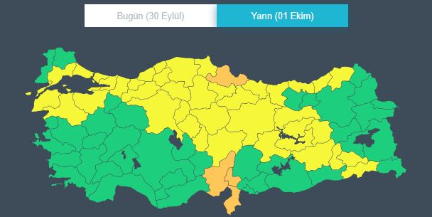 Kuvvetli sağanak yağış geliyor! Meteoroloji'den 40 ile sarı, 4 ile turuncu uyarı