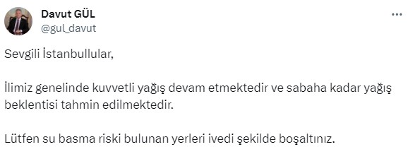 Son Dakika! Ekrem İmamoğlu: İstanbul'da etkili olan yağış pazartesi gününe kadar devam edecek