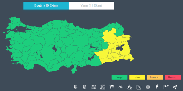 12 kent için sel ve fırtına uyarısı! Sarı kodlu alarm verdiler