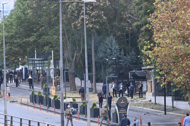 Bombalı saldırı girişiminde bulunulan İçişleri Bakanlığı bölgesinden ilk görüntüler geldi