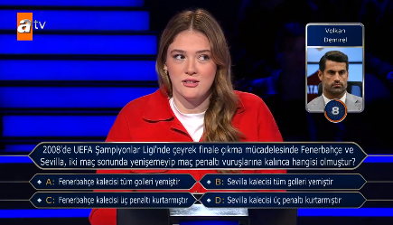 Zehra Güneş'i terleten soru! Telefonla joker hakkını kullandı, Volkan Demirel bir saniye bile düşünmeden yanıtladı