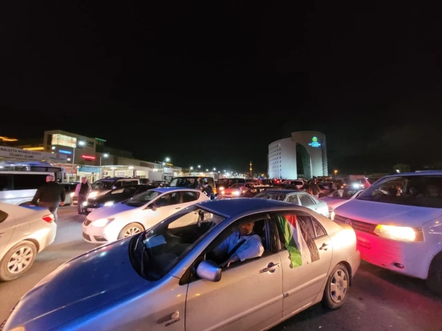 Malatya'da İsrail protestosu sırasında bir grup Kürecik Radar Üssü'ne yürüdü