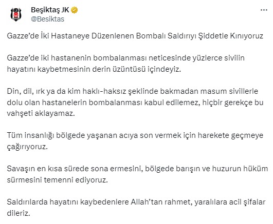 İsrail'in Gazze'de hastane bombalaması spor dünyasını da ayağa kaldırdı: Zulme karşı susmayacağım