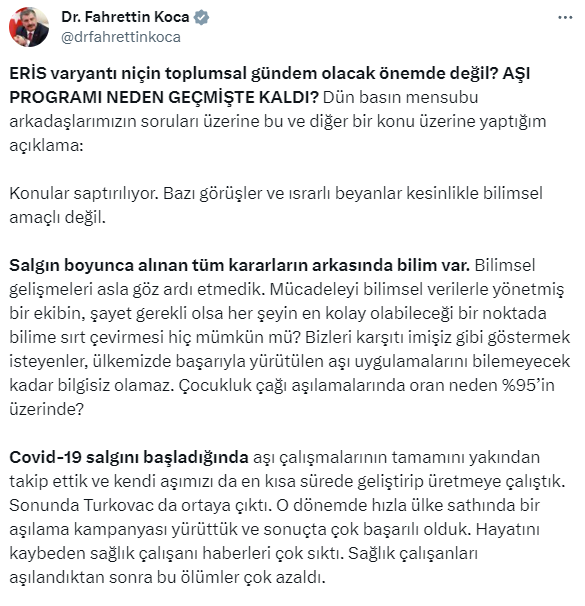 Aşı ve kısıtlama haberleri Bakan Koca'yı çok kızdırdı: Propaganda yürütüyorlar