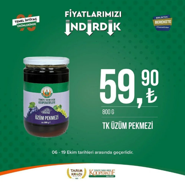 Cumhurbaşkanı Erdoğan'ın çağrısının ardından yüzde 50'ye varan indirim yaptılar! İşte Tarım Kredi marketlerinde fiyatı düşen ürünler