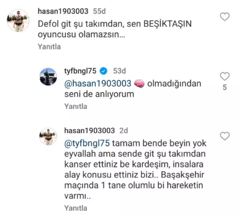 Bu nasıl profesyonellik! Beşiktaşlı Tayfur'un taraftarla girdiği tartışma öyle böyle değil