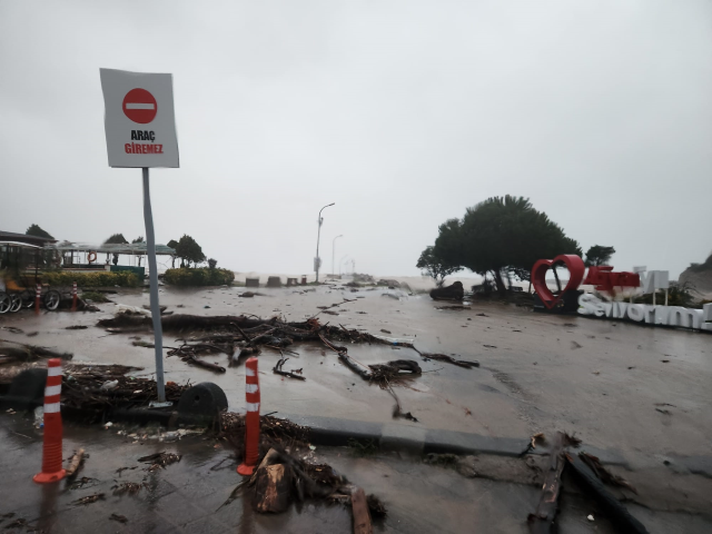 İstanbul'da fırtına! Şile'de dere taştı, Beykoz'da ağaç devrildi