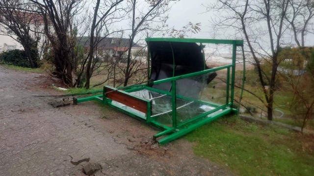 Sakarya'da şiddetli fırtına ve yağış Karasu ilçesini vurdu