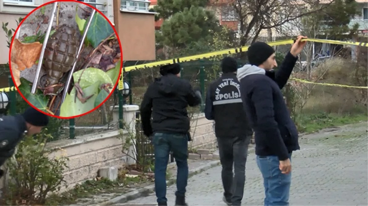 Büyükçekmece'de bir apartmanın önünde el bombası bulundu