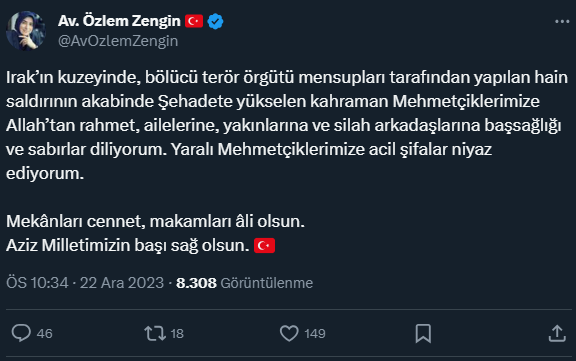 Şehitler için siyasilerden peş peşe taziye mesajları