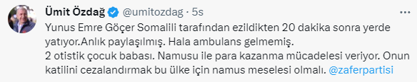 Kuryenin can verdiği kaza sonrası çekilen yeni görüntüleri paylaşan Özdağ'dan bomba iddia