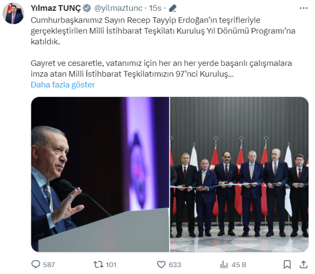 MİT programında fotoğraf krizi! Cumhurbaşkanı Erdoğan'ın hesabından paylaşılan kareler kısa sürede silindi