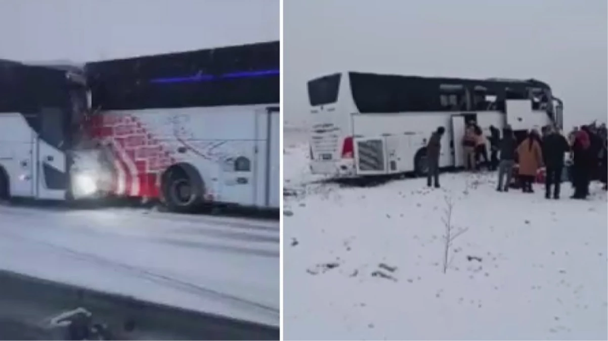 Kars'ta kontrolden çıkan araçlar birbirine böyle girdi: 2 ölü, 8 yaralı