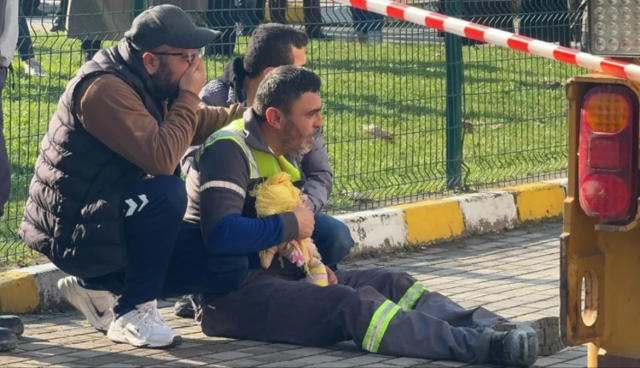 Darıca'da iş makinesinin altında kalan 2 yaşındaki bebeğe acı veda