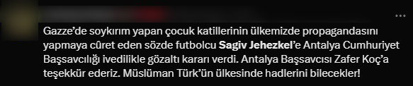 Gözaltına alınan İsrailli futbolcu Jehezkel'e tepkiler çığ gibi: Siyonist köpek Antalya'dan defol