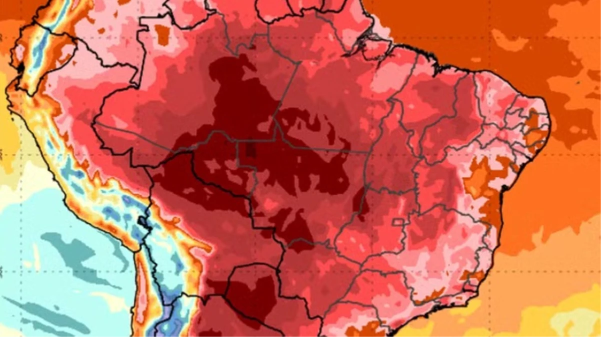 Brezilya'da görülmemiş rekor! Termometreler 60 dereceyi geçti, yollar eriyor