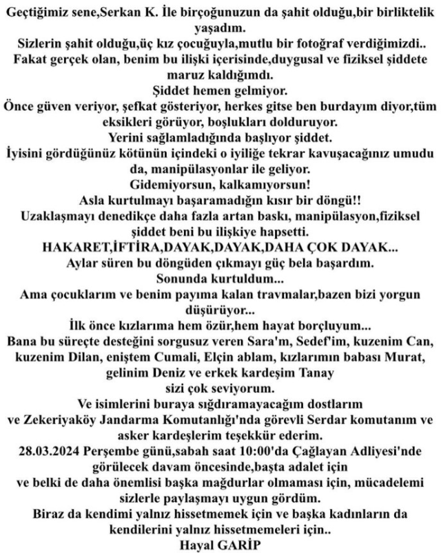 Çocuklar Duymasın'ın Duygu'su Hayal Garip, eski sevgilisi tarafından şiddete maruz kaldığını açıkladı