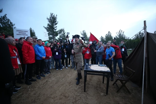 Çanakkale'nin kaderini belirleyen 57. Alay, vefa yürüyüşüyle anıldı