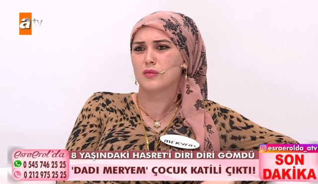 Önce katil sonra erkek çıkmıştı! Dadı Meryem, 8 yaşındaki çocuğun cinayetini anlattı